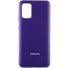Чохол Silicone Cover Full Protective (AA) для Samsung Galaxy A02s Фіолетовий / Purple