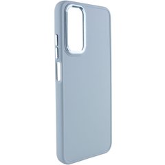 TPU чехол Bonbon Metal Style для Samsung Galaxy A34 5G Голубой / Mist blue
