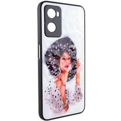 TPU+PC чехол Prisma Ladies для Oppo A57s / A77s Girl in a hat
