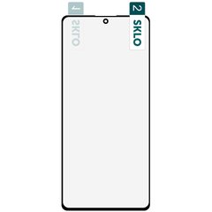 Гибкое защитное стекло SKLO Nano (тех.пак) для Samsung Galaxy S10 Lite Черный
