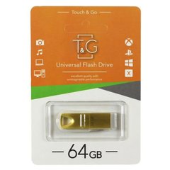 Флеш-драйв USB Flash Drive T&G 117 Metal Series 64GB Золотий