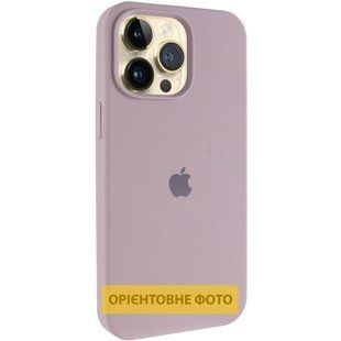 Чехол Silicone Case (AA) Logo with MagSafe для Apple iPhone 17 Air (6.5") Серый / Lavender