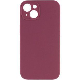 Чехол Silk Full Camera Protective (AA) NO LOGO для Apple iPhone 13 (6.1") Бордовый / Plum
