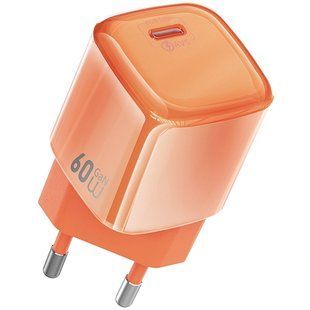 СЗУ WIWU G037 Jelly PD60W GaN (1USB-C) Orange