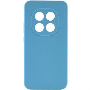 Чехол TPU GETMAN Liquid Silk Full Camera для Xiaomi Redmi Note 14 Pro 4G Голубой / Blue
