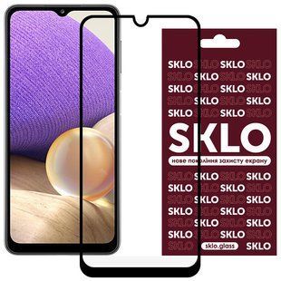 Защитное стекло SKLO 3D для Xiaomi Redmi 10C / 12C / A3 / A3x / Poco C40 / C61 Черный