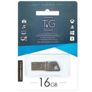 Флеш-драйв USB Flash Drive T&G 114 Metal Series 16GB Чорний