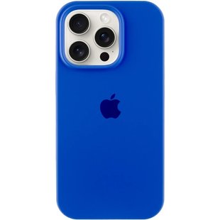 Чехол Silicone Case Full Protective (AA) для Apple iPhone 16 Pro (6.3") Синий / Capri Blue