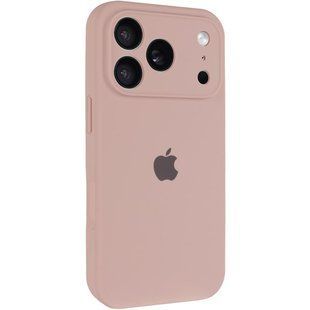 Чехол Silicone Case Full Camera Protective (AA) для Apple iPhone 17 Pro Max (6.9") Розовый / Pink Sand