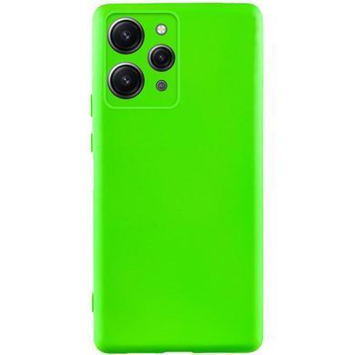 Чохол TPU GETMAN Liquid Silk Full Camera для Xiaomi Redmi 12 Салатовий / Neon Green