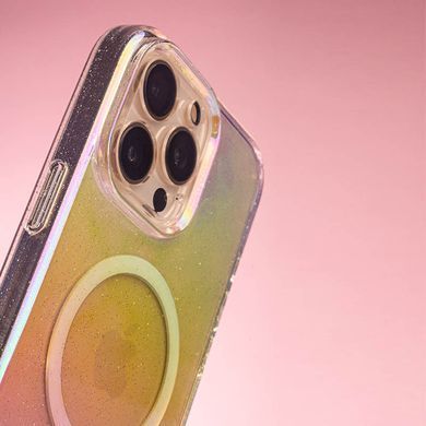 Чехол TPU Galaxy Sparkle (MagFit) для Apple iPhone 14 Pro (6.1") Chroma+Glitter