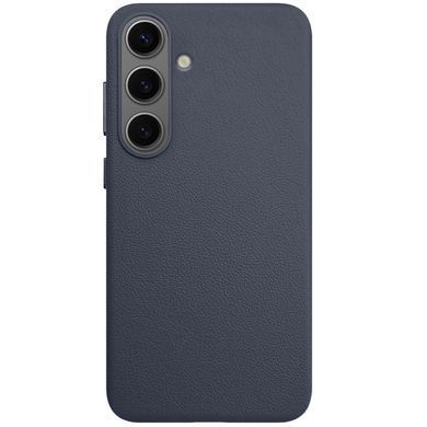 Кожаный чехол Leather Case (AAA) для Samsung Galaxy S25 Midnight Blue