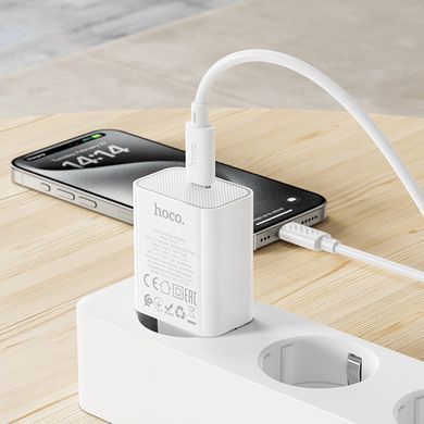СЗУ Hoco C143A Benefit PD20W (1USB-C) White