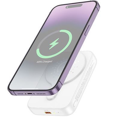 Портативное ЗУ Power Bank Hoco J117A Esteem PD20W с БЗУ 10000 mAh White