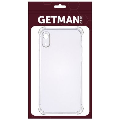 TPU чехол GETMAN Ease logo усиленные углы для Apple iPhone XR (6.1") Бесцветный (прозрачный)