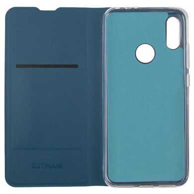 Кожаный чехол книжка GETMAN Elegant (PU) для Xiaomi Redmi Note 7 / Note 7 Pro / Note 7s Синий