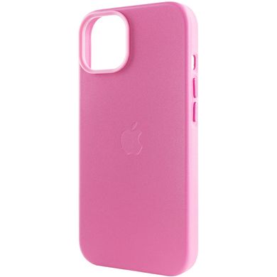 Шкіряний чохол Leather Case (AA) with MagSafe для Apple iPhone 14 (6.1") Pollen