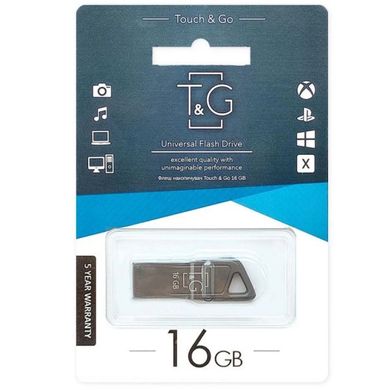 Флеш-драйв USB Flash Drive T&G 114 Metal Series 16GB Черный