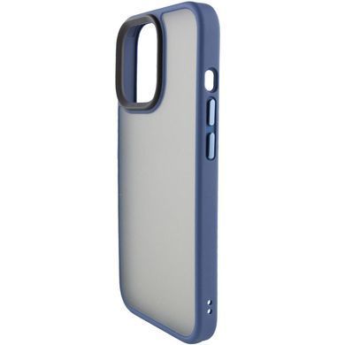 TPU+PC чохол Metal Buttons для Apple iPhone 13 Pro Max (6.7") Синій / Navy Blue