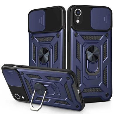 Чехол Ummi Camshield Serge Ring для Apple iPhone XR (6.1") Синий / Navy