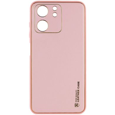 Кожаный чехол Xshield для Xiaomi Redmi 13C / Poco C65 Розовый / Pink