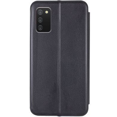 Кожаный чехол-книжка Classy для Samsung Galaxy A03s / A02s Черный