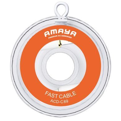 Дата кабель Amaya 89C USB to Type-C 3A (1m) White