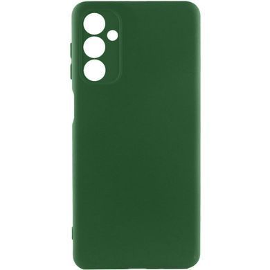 Чехол TPU GETMAN Liquid Silk Full Camera для Samsung Galaxy A26 5G Зеленый / Dark green