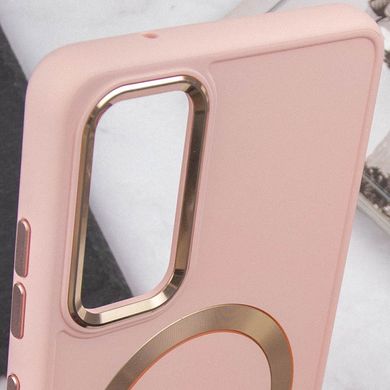 TPU чехол Bonbon Metal Style with MagSafe для Samsung Galaxy S20 FE Розовый / Light Pink