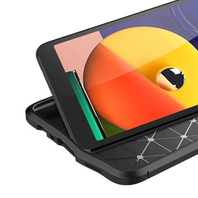 TPU чохол фактурний (з імітацією шкіри) для Samsung Galaxy M01 Core / A01 Core Чорний