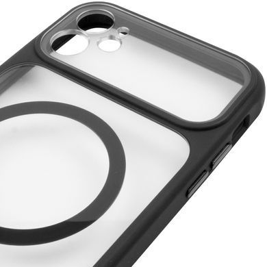 Чехол TPU+PC GETMAN Moon Clear with MagSafe для Apple iPhone 11 (6.1") Black