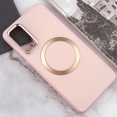 TPU чохол Bonbon Metal Style with MagSafe для Samsung Galaxy S20 FE Рожевий / Light Pink