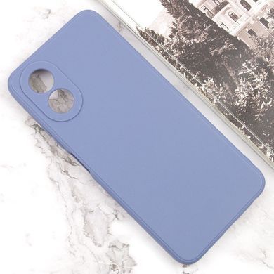 Силиконовый чехол Candy Full Camera для Oppo A38 / A18 Голубой / Mist blue