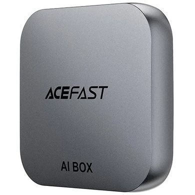 Адаптер Acefast QC2 AI Box car wireless CarPlay/Android Auto Metal gray