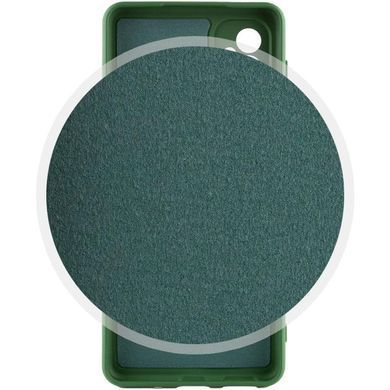 Чехол TPU GETMAN Liquid Silk Full Camera для Samsung Galaxy A26 5G Зеленый / Dark green