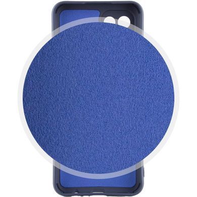 Чохол TPU GETMAN Liquid Silk Full Camera для Samsung Galaxy A05 Синій / Midnight Blue