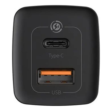 МЗП Baseus GaN2 Lite QC (Type-C/USB 65W) (CCGAN2L-B01) Чорний