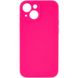 Чехол Silicone Case Full Camera Protective (AA) NO LOGO для Apple iPhone 15 (6.1") Розовый / Barbie pink
