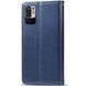 Кожаный чехол книжка GETMAN Gallant (PU) для Xiaomi Redmi Note 10 5G / Poco M3 Pro Синий фото 6