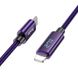 Дата кабель Hoco U125 Benefit 27W Type-C to Lightning (1.2m) Purple фото 2