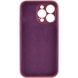 Чехол Silicone Case Full Camera Protective (AA) для Apple iPhone 13 Pro (6.1") Бордовый / Plum фото 2