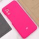 Чехол Silicone Cover Full Camera (AAA) для Xiaomi Redmi Note 10 5G / Poco M3 Pro Розовый / Shiny pink фото 4