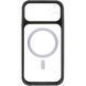 Чехол TPU+PC GETMAN Moon Clear with MagSafe для Apple iPhone 11 (6.1") Black фото 4