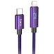 Дата кабель Hoco U125 Benefit 27W Type-C to Lightning (1.2m) Purple фото 1