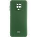 Чехол Silicone Cover Lakshmi Full Camera (AAA) with Logo для Xiaomi Redmi Note 9s / Note 9 Pro Зеленый / Cyprus Green фото 1