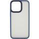 TPU+PC чехол Metal Buttons для Apple iPhone 13 Pro Max (6.7") Синий / Navy Blue
