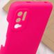 Чехол Silicone Cover Full Camera (AAA) для Xiaomi Redmi Note 10 5G / Poco M3 Pro Розовый / Shiny pink фото 5