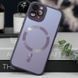 Чехол TPU+Glass Sapphire Midnight with Magnetic Fit для Apple iPhone 12 Pro Max (6.7") Фиолетовый / Deep Purple фото 3