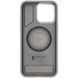 Чехол SGP PC+Leather with MagSafe для Apple iPhone 16 Pro (6.3") Grey фото 2