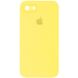 Уцінка Чохол Silicone Case Square Full Camera Protective (AA) для Apple iPhone 7 / 8 / SE (2020) Відкрита упаковка / Жовтий / Yellow